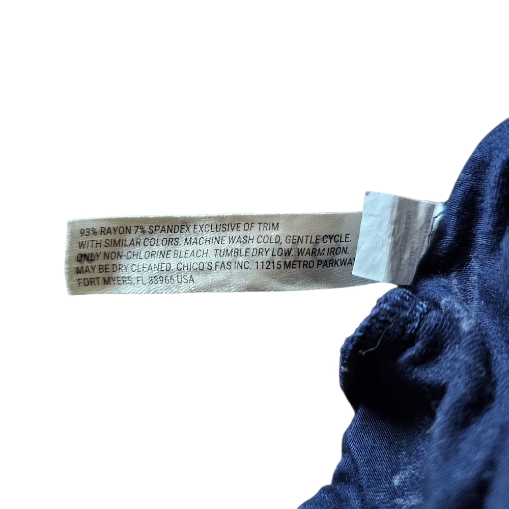 Soma Cool Nights Navy Script Print Lounge Pajama Pants Size S - Picture 3 of 3